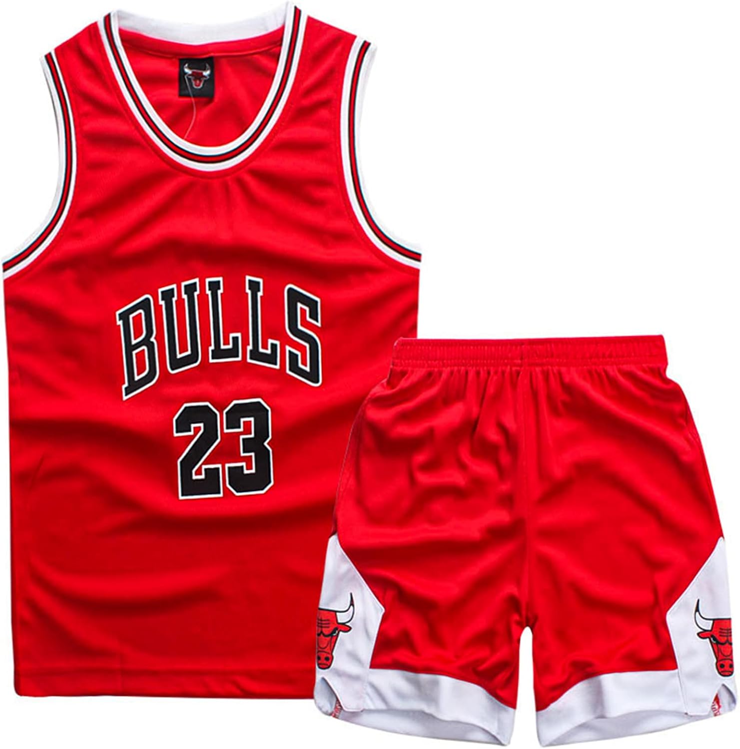 Thumbnail 3 de Kids Boys Basketball Kit: 2 Piece Sleeveless Jersey and Shorts Set