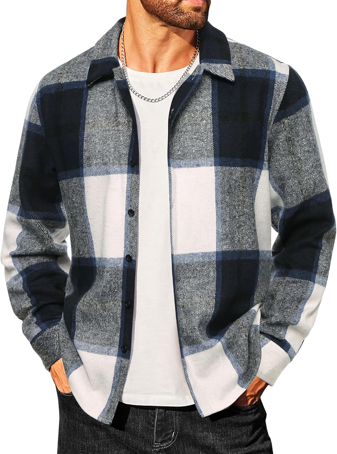 Thumbnail 6 de COOFANDY Chemise flanelle manches longues