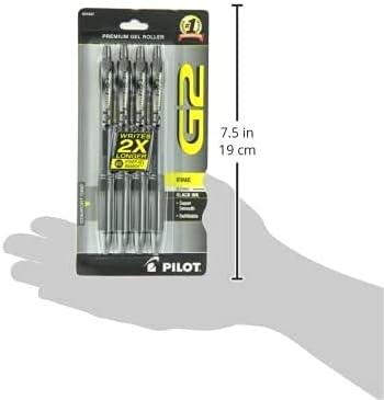 Thumbnail 6 de Pilot G2 Premium Rolling Ball Gel Pens, Black Ink (4-Pack)
