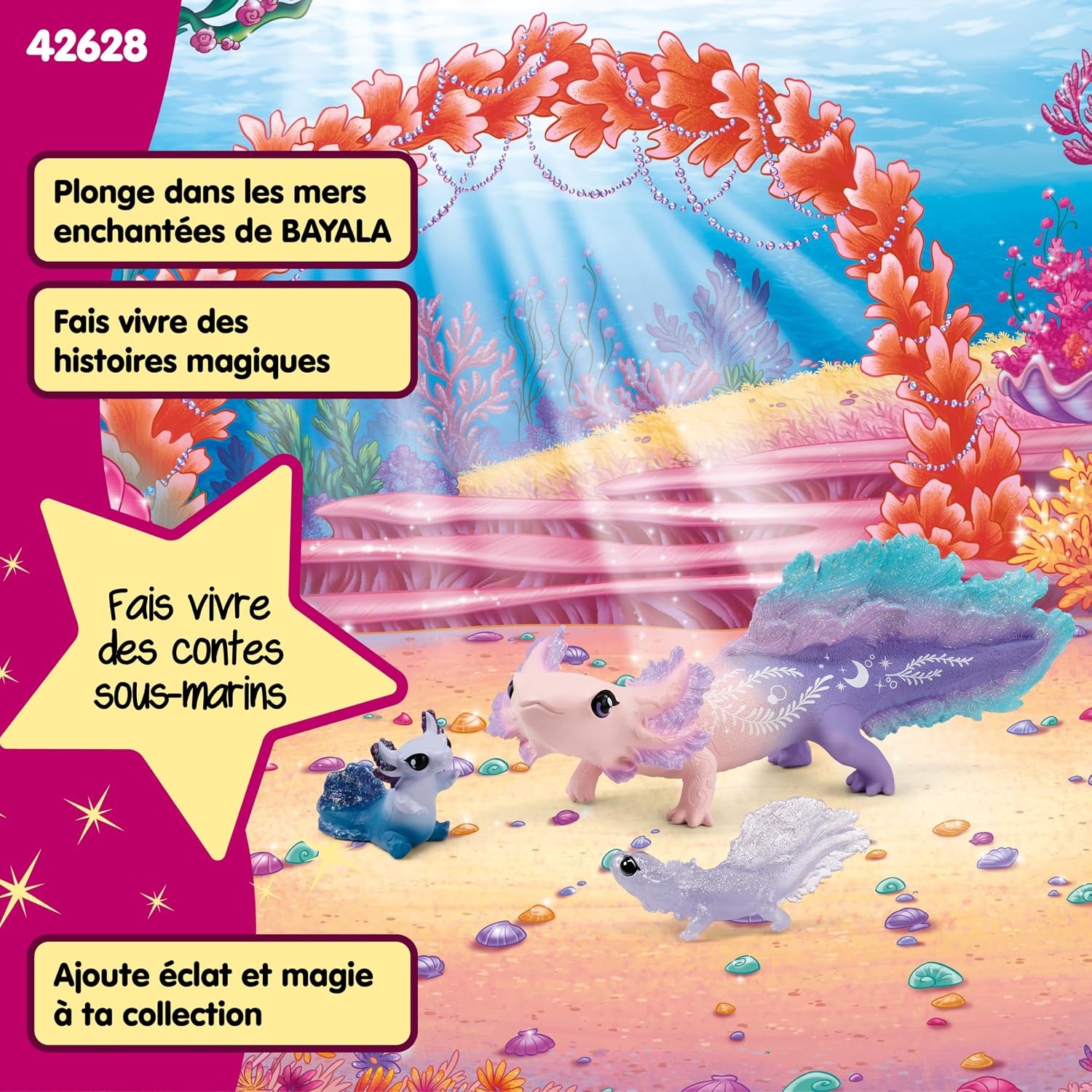 Thumbnail 4 de Schleich BAYALA Axolotl Maman et Bébés 42628 🐟