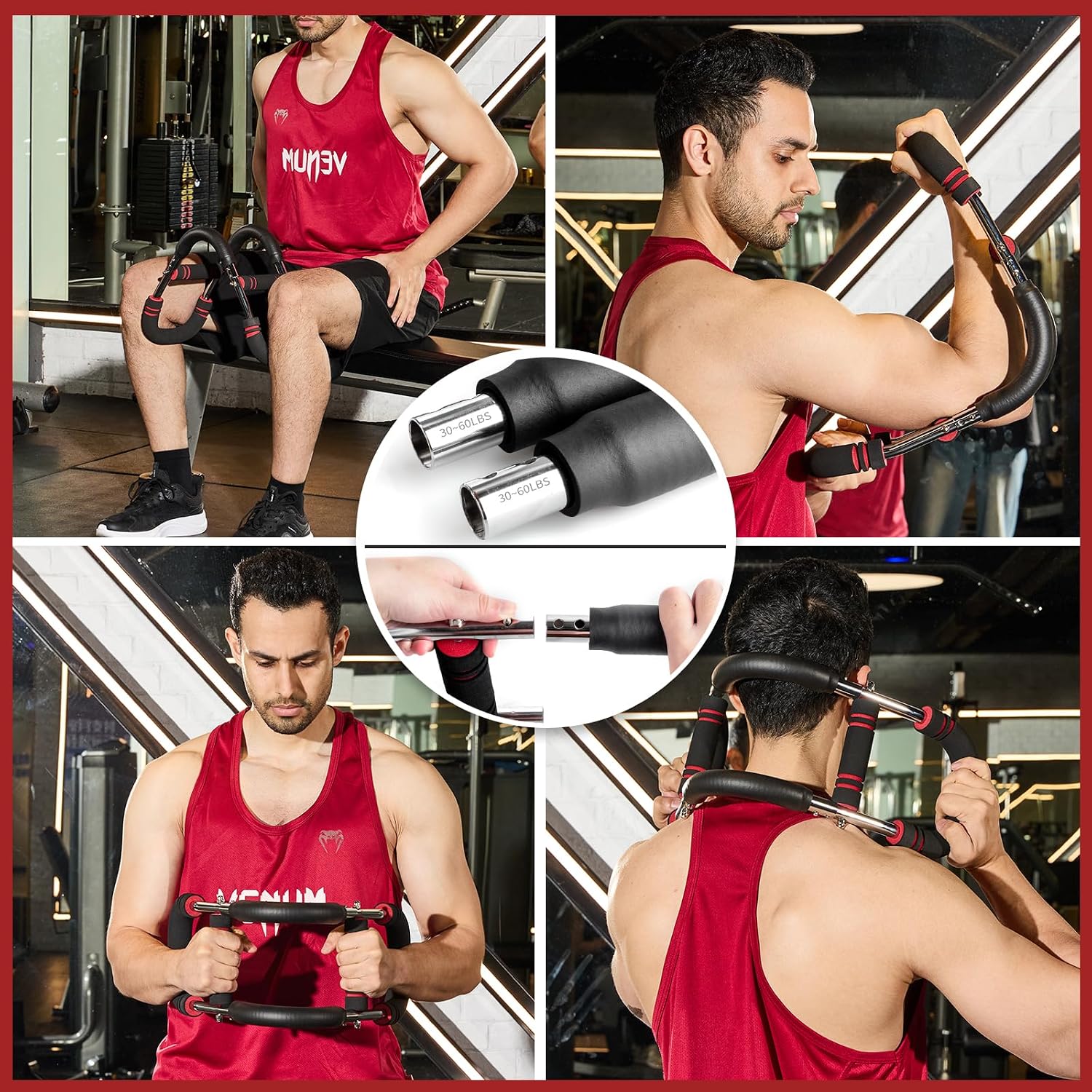 Thumbnail 5 de Twister Armtrainer: verstellbarer Brustmuskel-Trainingsgerät für Oberkörper-Training zu Hause