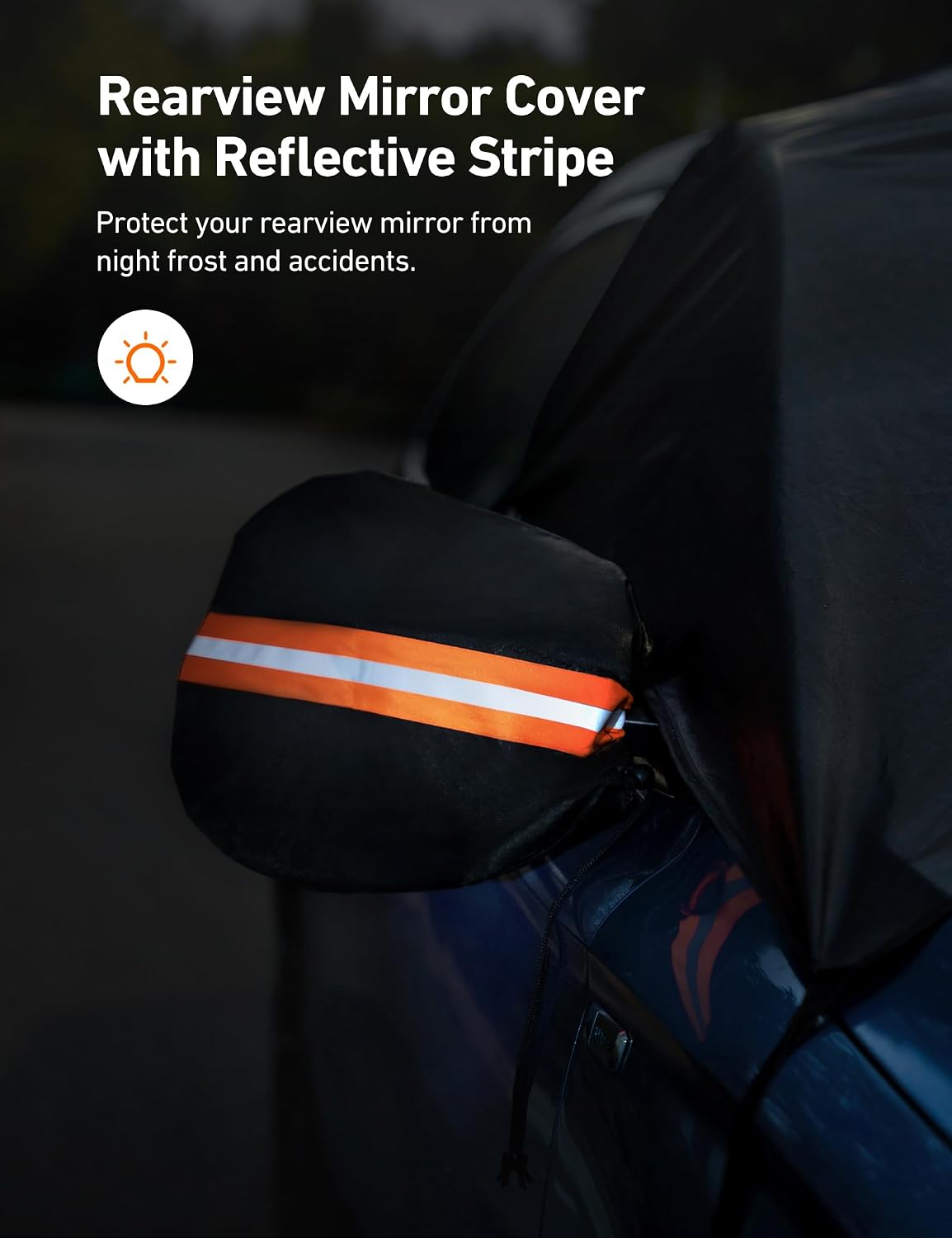 Detalle 2 de AstroAI Car Windshield Snow Cover with 2 Mirrors
