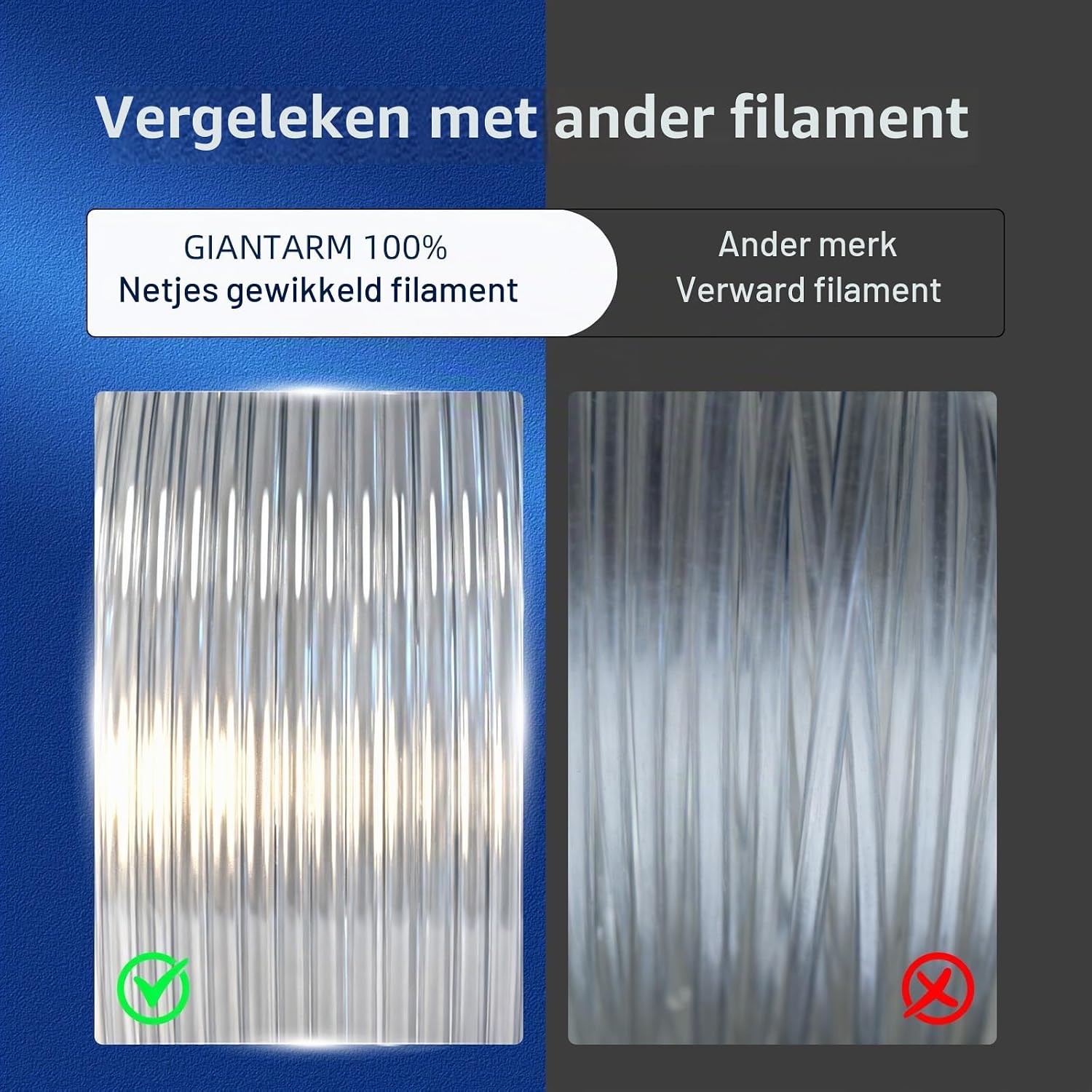 Detalle de GIANTARM PLA-filament 1,75 mm, zwart, spoel van 1 kg