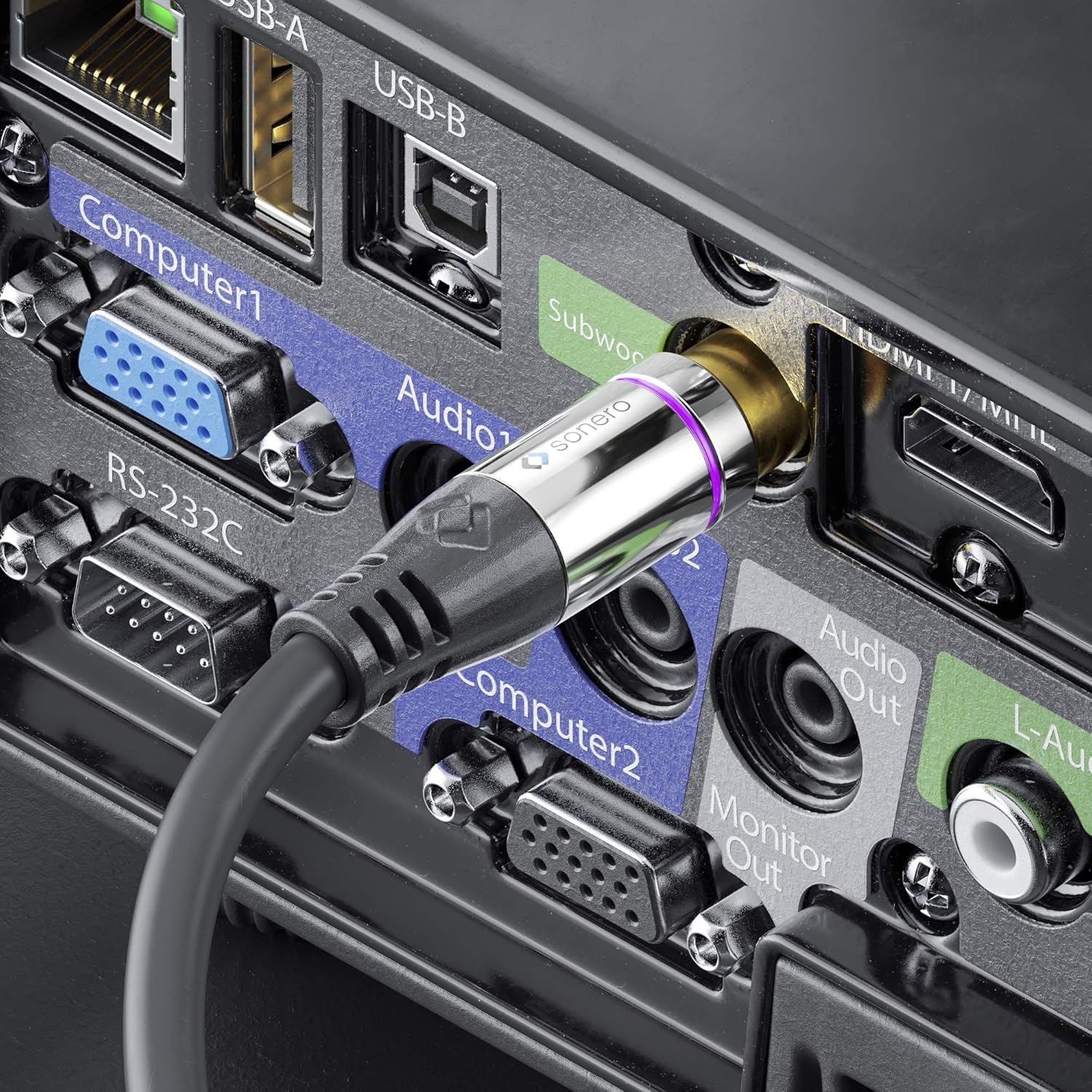 Thumbnail 4 de Sonero Premium 7,50m Cinch Kabel 1x Cinch auf 2x Cinch – Schwarz