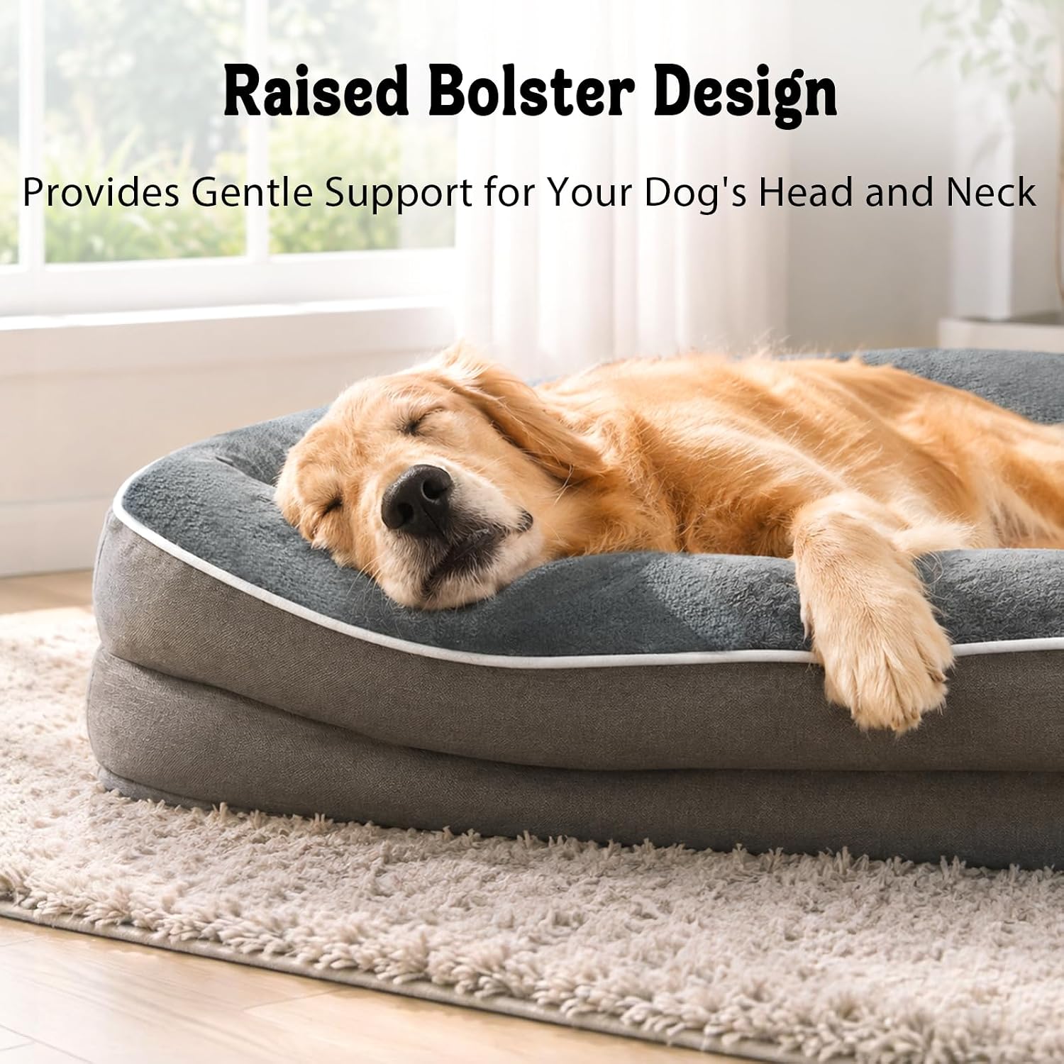 Detalle de Chez Paw Orthopedic Dog Bed, 36 x 27 Inch