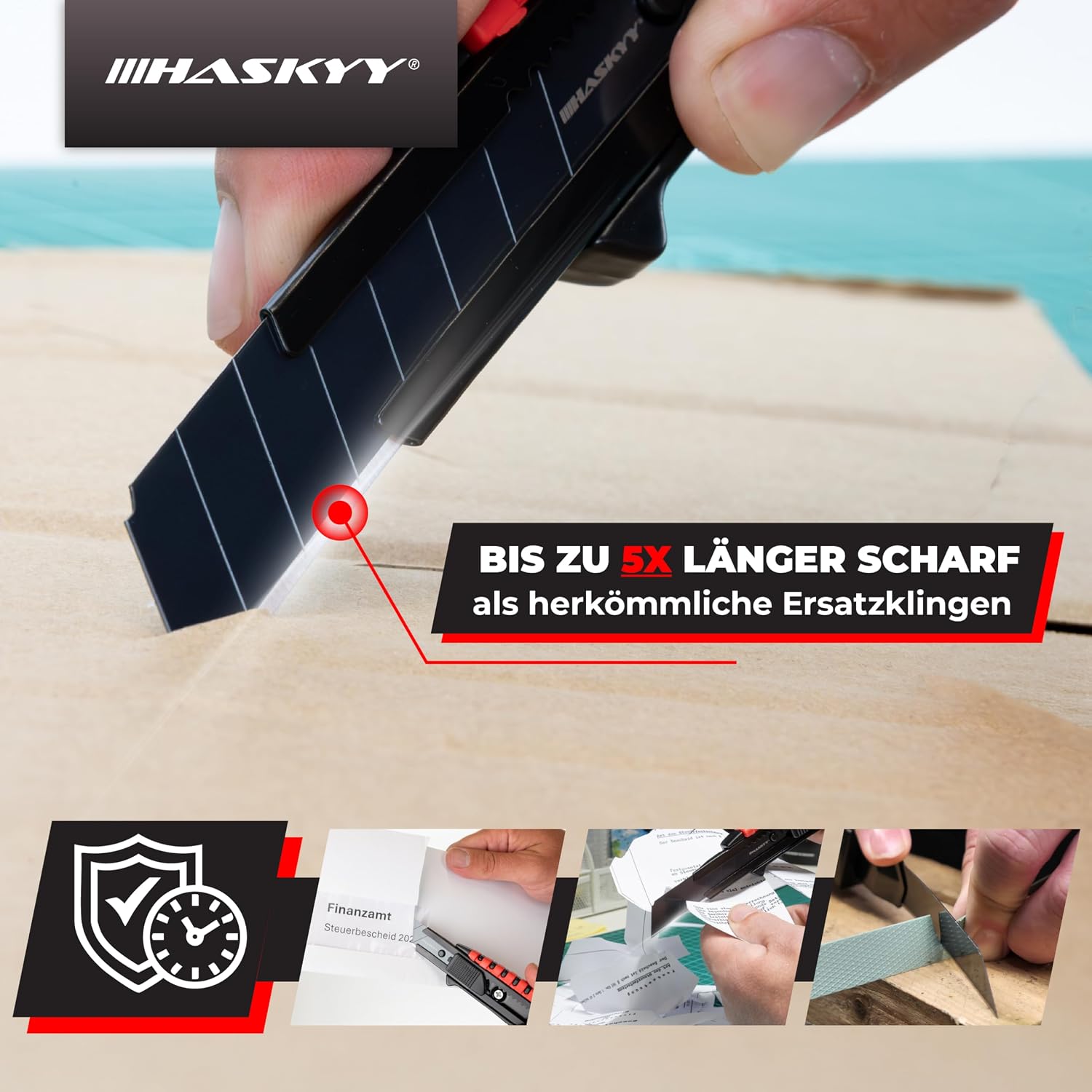 Detalle 2 de HASKYY Cuttermesser Ersatzklingen 50 Stück 18mm