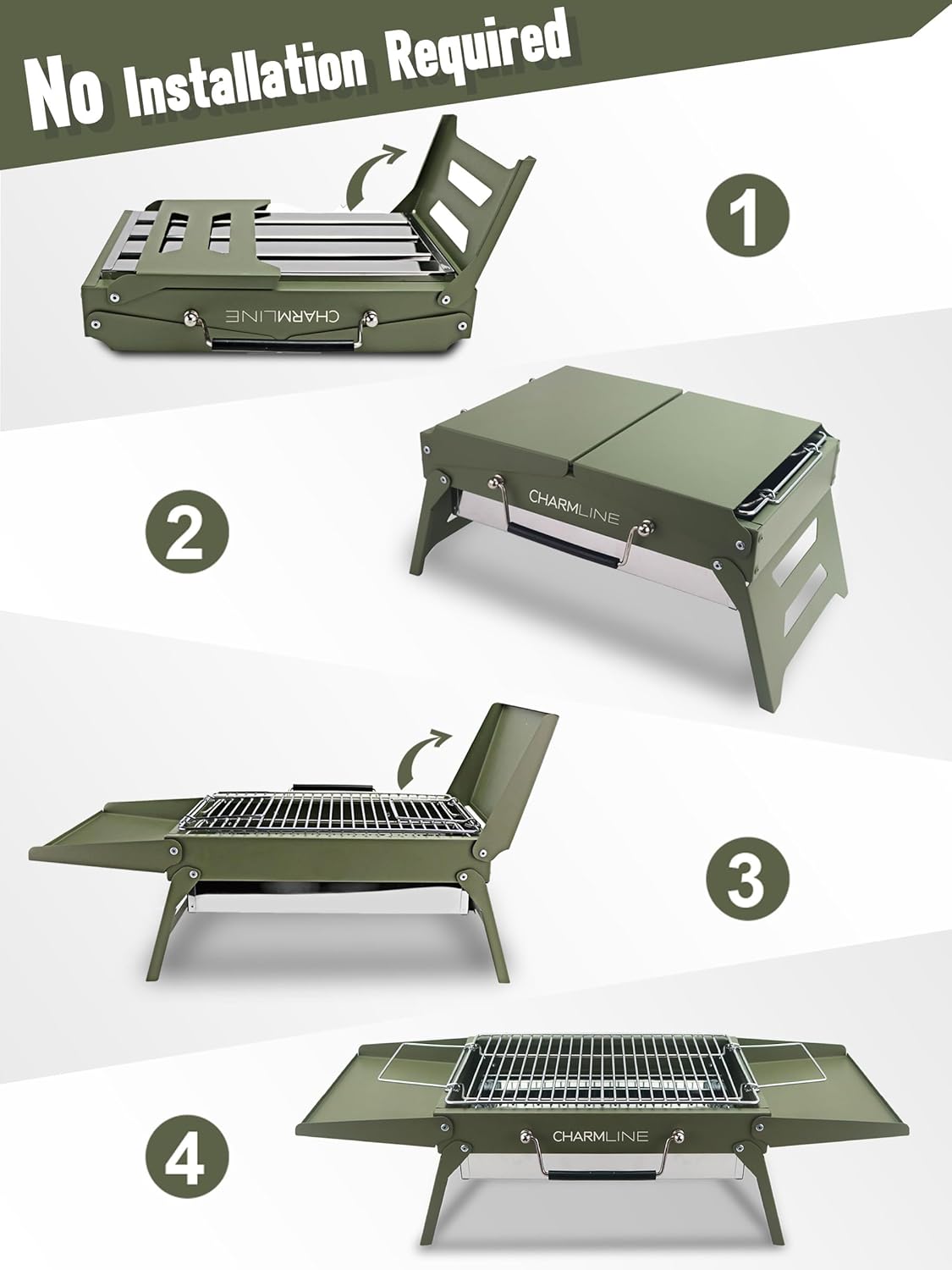 Detalle 2 de Charmline 34x23 cm Charcoal Grill