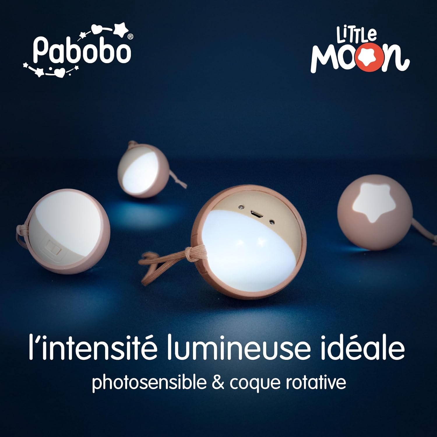 Thumbnail 6 de Pabobo Veilleuse portable nomade Little Moon – Longue autonomie 45 nuits, Terracotta