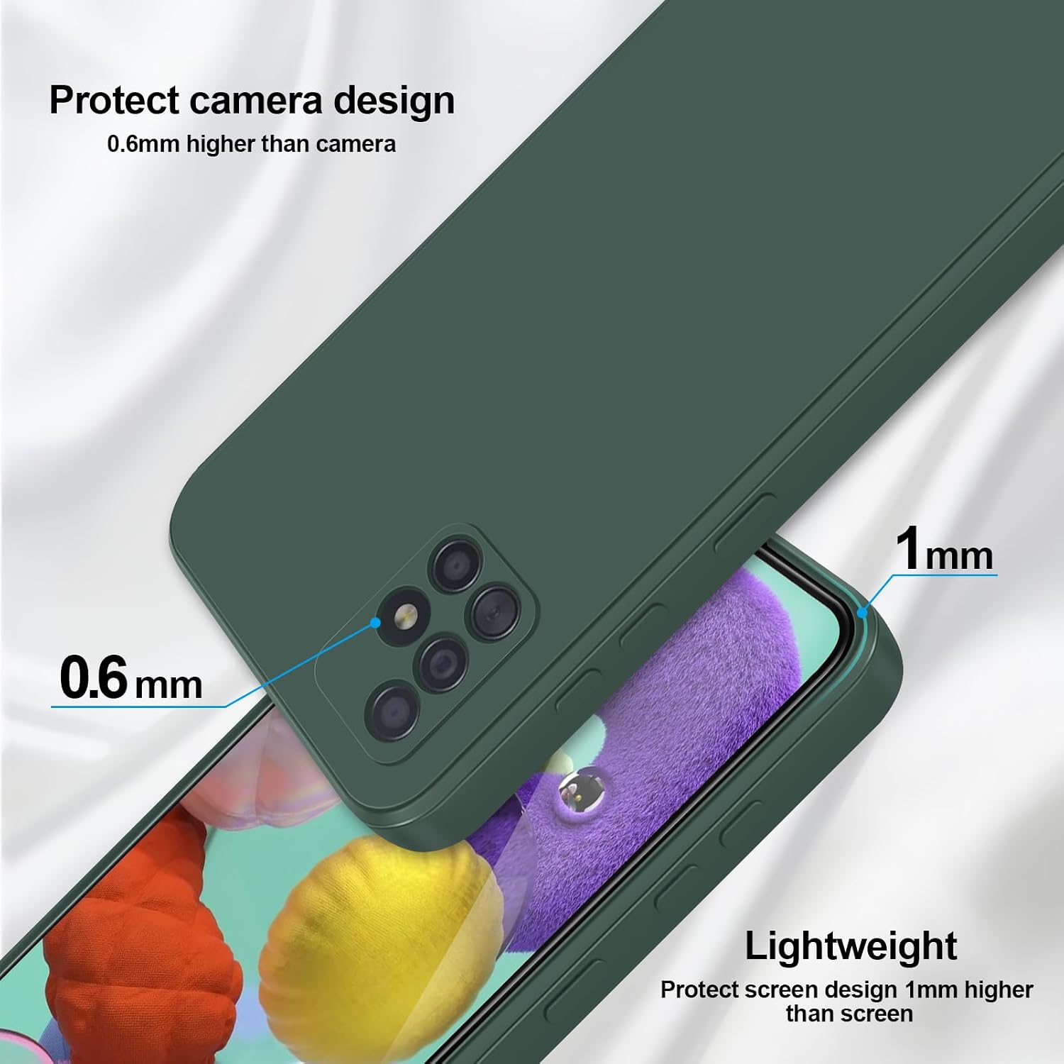 Thumbnail 2 de GiiYoon Hülle Galaxy A51 grün