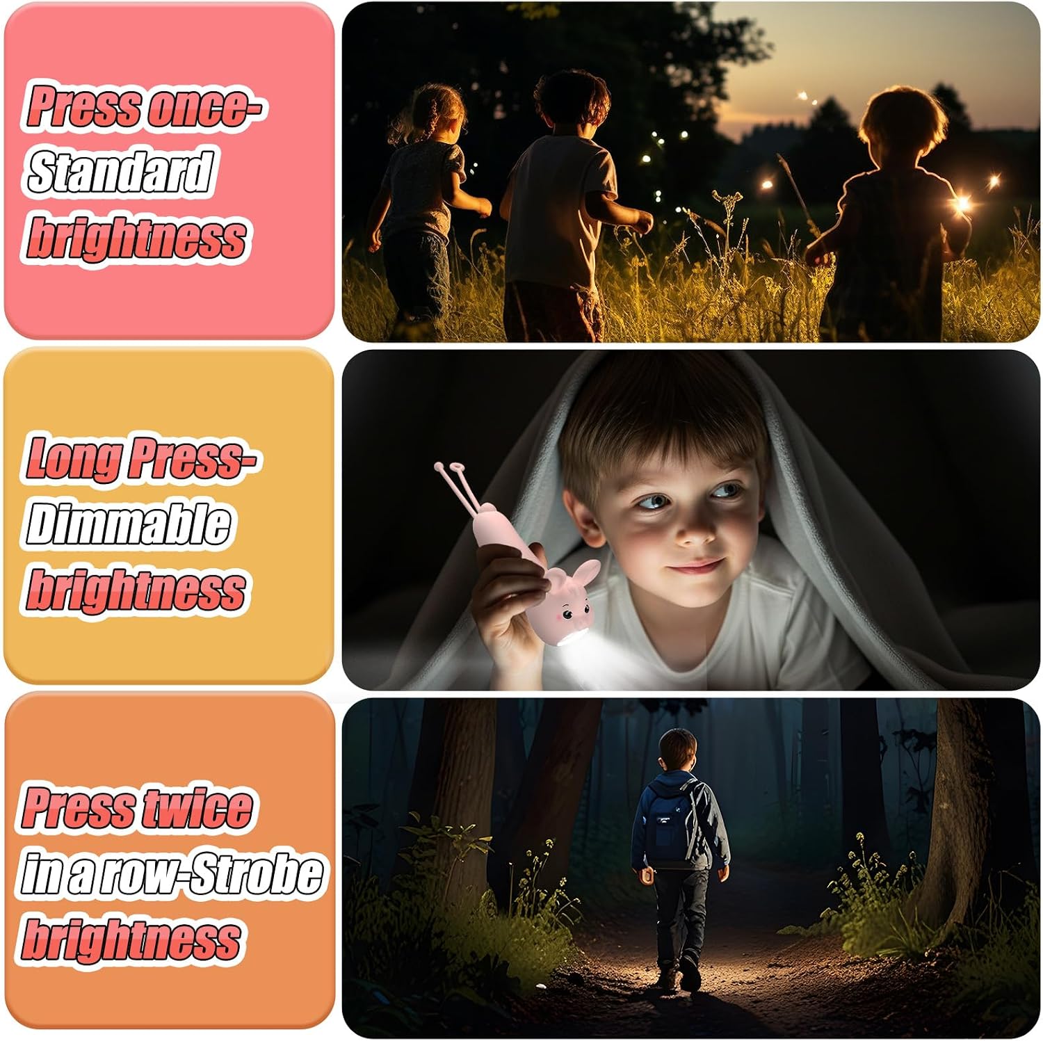 Thumbnail 4 de Rechargeable LED Bunny flashlight for kids