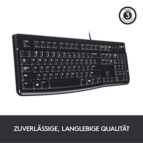 Detalle de Logitech K120 kabelgebundene Business-Tastatur für Windows und Linux