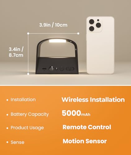 Thumbnail 7 de FULEN Applique Murale Détecteur de Mouvement avec Télécommande – 2 pièces, 1000LM, sans fil, 5000mAh
