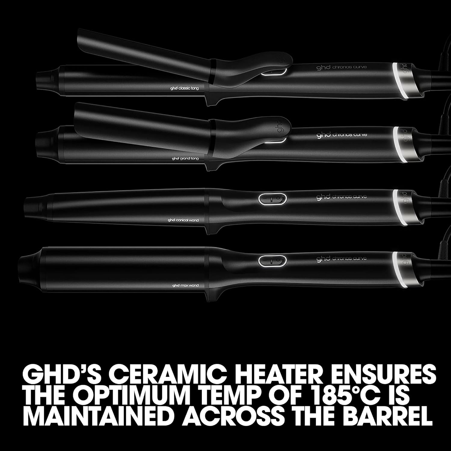 Thumbnail 5 de ghd Chronos Curve Curling Tongs (Grand Tong) for frizz-free curls all day