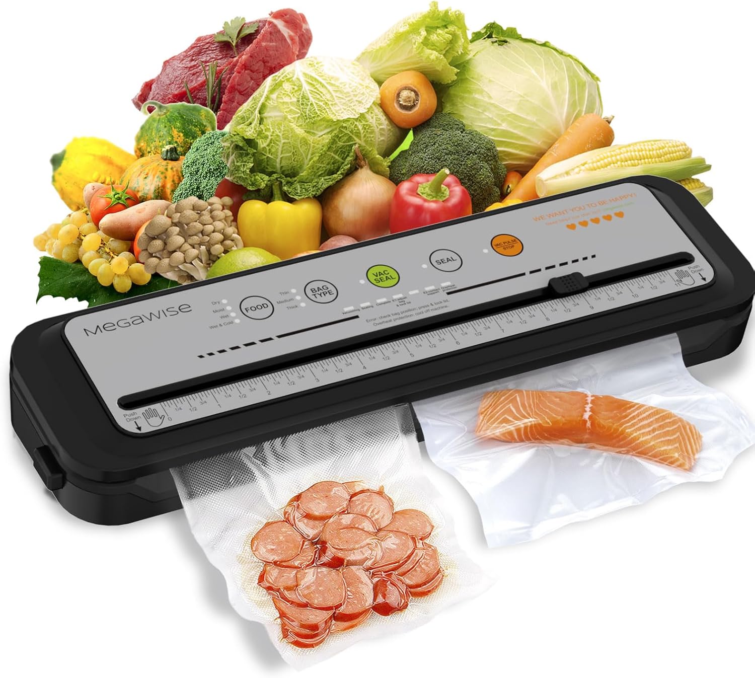 MEGAWISE 2025 Vacuum Sealer 10-20s