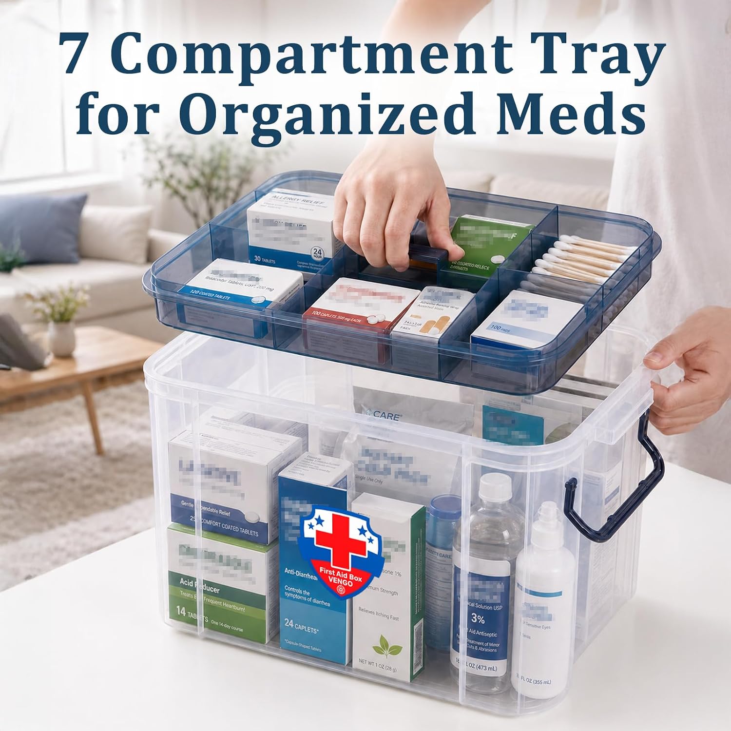 Thumbnail 5 de Gifhomfix 18QT Medicine Storage Box — Large Organizer