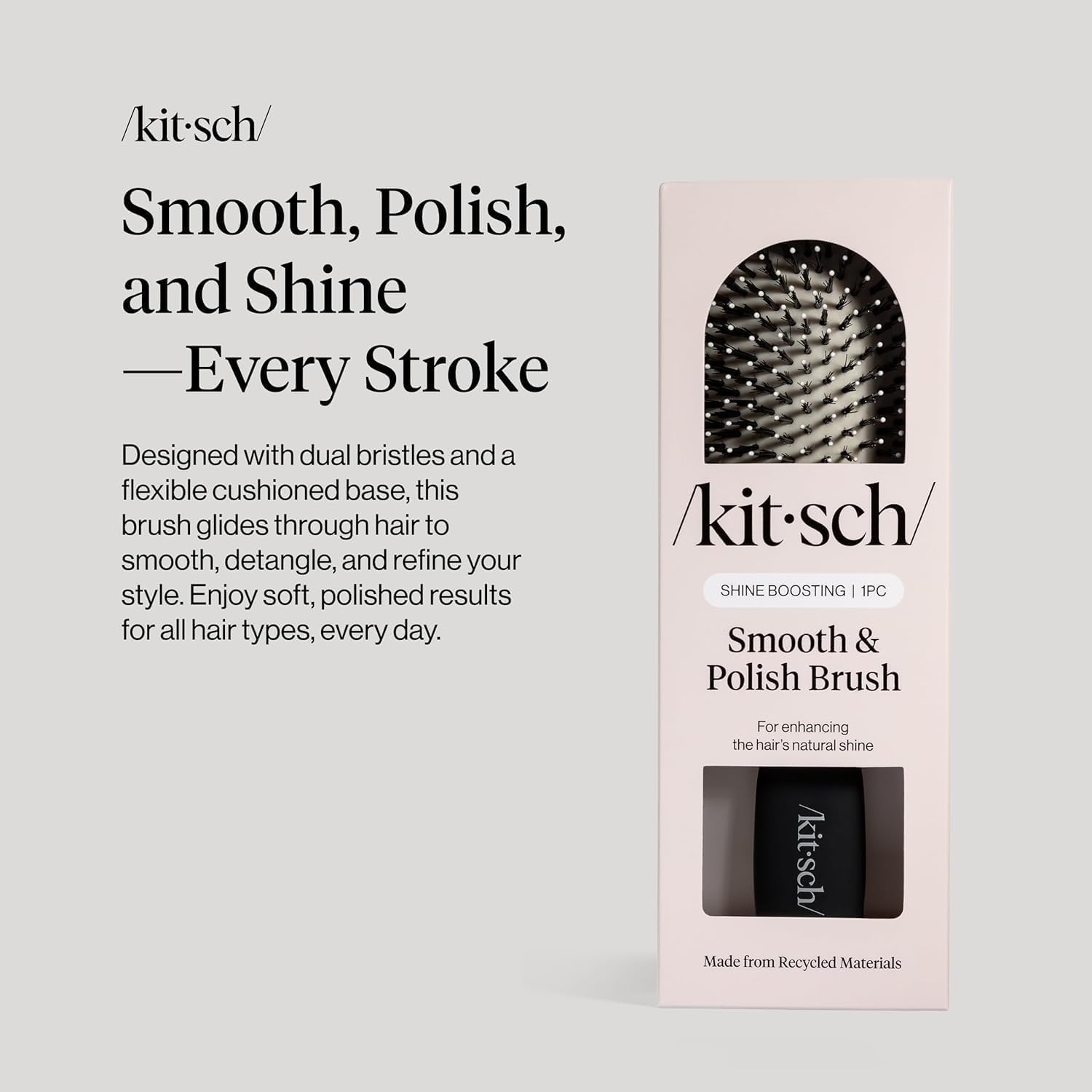 Detalle 2 de Kitsch dual-bristle hairbrush