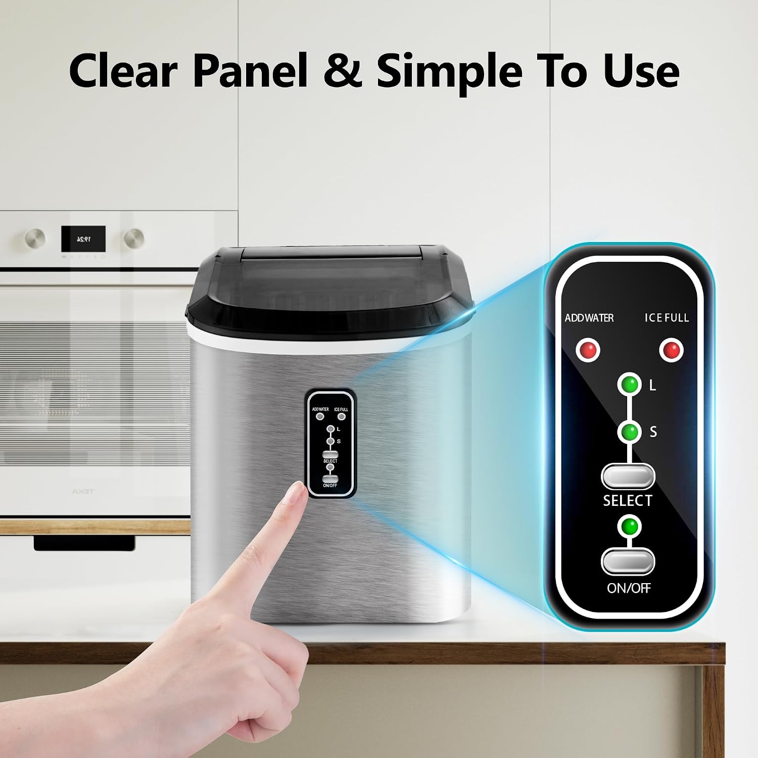 Thumbnail 5 de Euhomy Countertop Ice Maker 2.2L