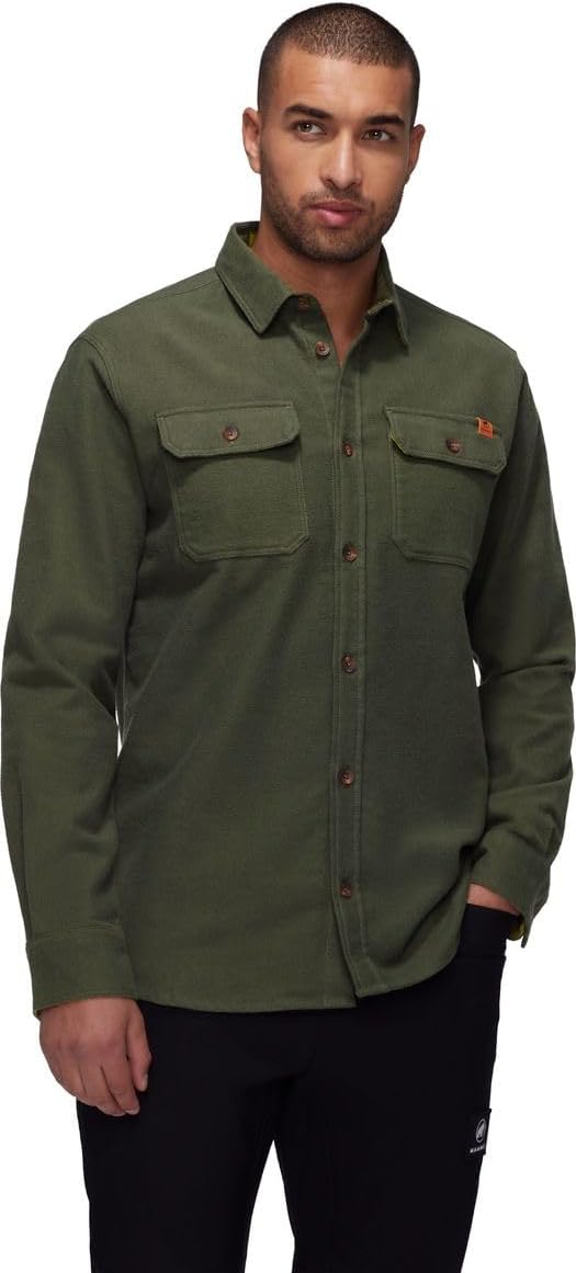 Detalle 2 de Mammut Tamaro Overshirt pour Homme — une overshirt légère, confortable et de qualité