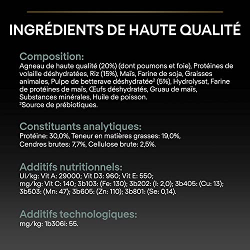 Thumbnail 8 de Purina Pro Plan Sensitive Digestion - Croquettes Chiot Moyen Agneau (3 kg)