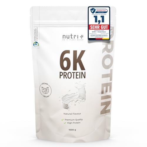 Nutri + Protein Pulver Neutral 1 kg – 80% Eiweiß, zuckerfrei, fettfrei – Backprotein, ungesüßt, natürlich