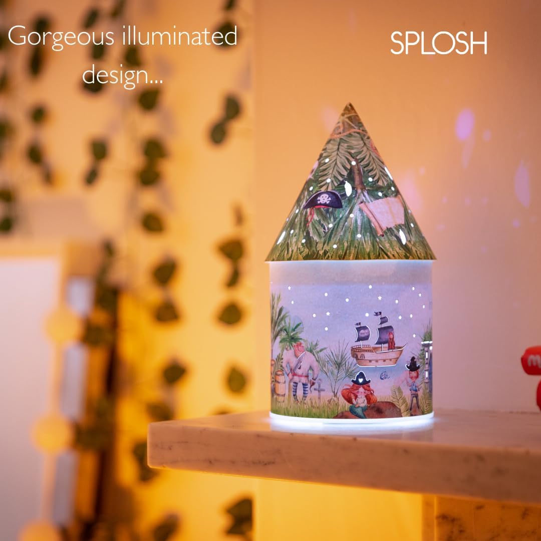 Detalle de Splosh Light Up Fairy House – Pirate Party kids’ nightlight house