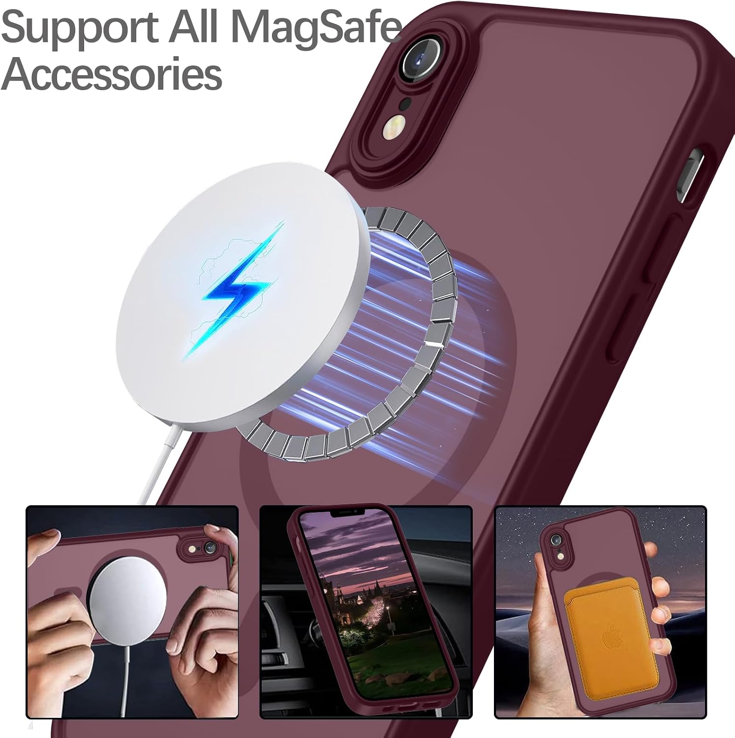 Thumbnail 4 de YUANDMI Cover Magnetica iPhone XR Prugna
