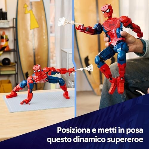Detalle de LEGO Marvel Spider-Man 76346: Action Figure da Collezione con Minifigure e Accessori per Decorazione e Gioco