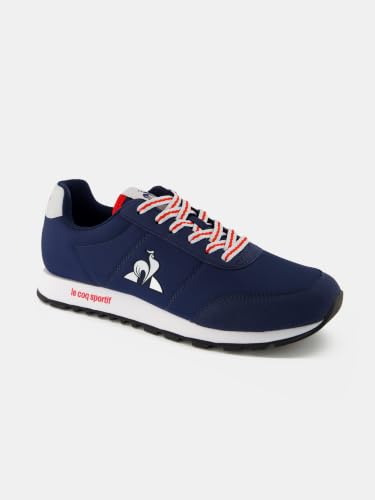 Thumbnail 4 de Le Coq Sportif RACERONE – Sneaker Mixte Rétro en Nylon et Suède, Bleu (Taille 42)