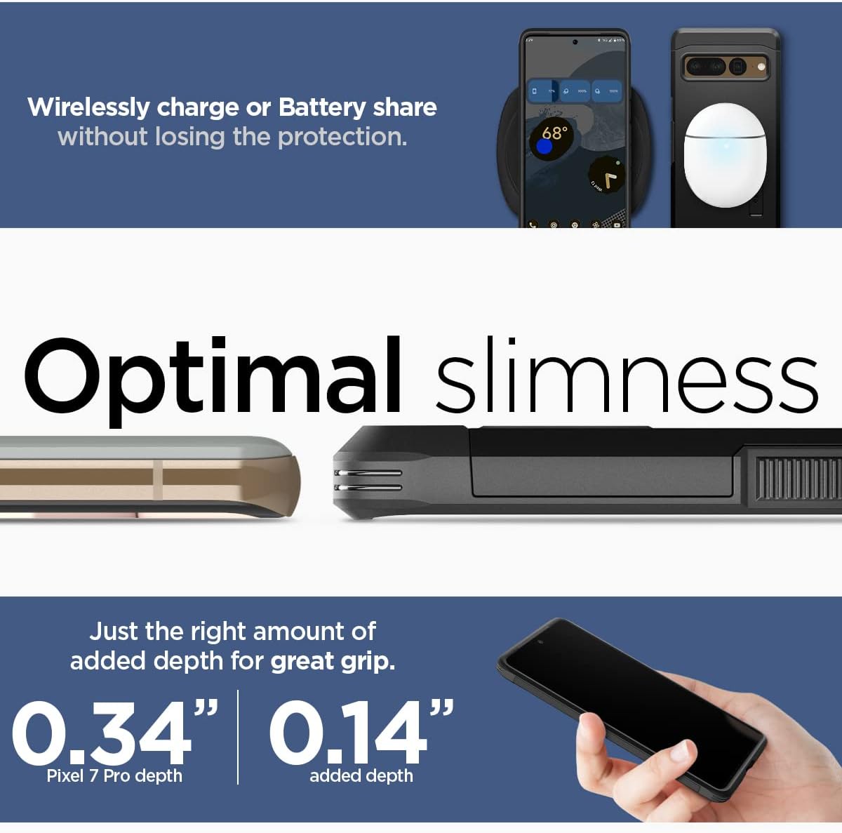 Thumbnail 4 de Spigen Tough Armor pour Google Pixel 7 Pro — coque noire
