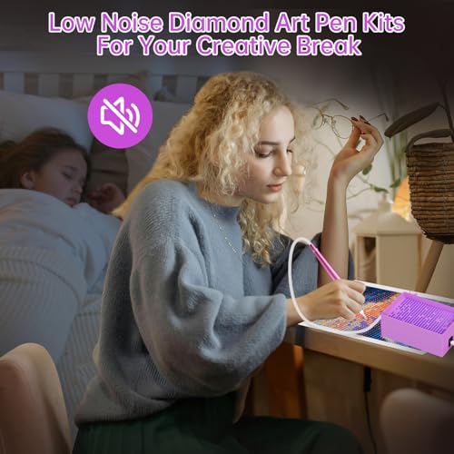 Thumbnail 4 de vizzicool Electric Diamond Art Pen with Tray 🎨