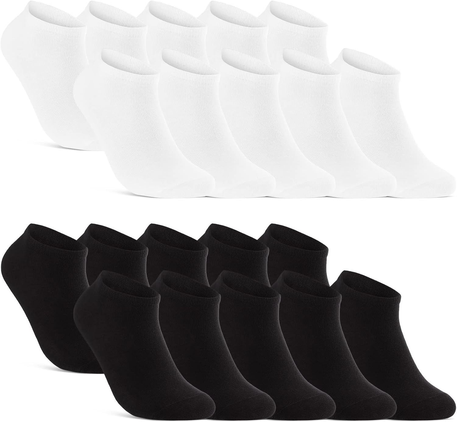 Detalle de 10 | 20 | 30 Paar Sneaker-Socken für Herren & Damen – Baumwolle, komfortabel & rutschfest