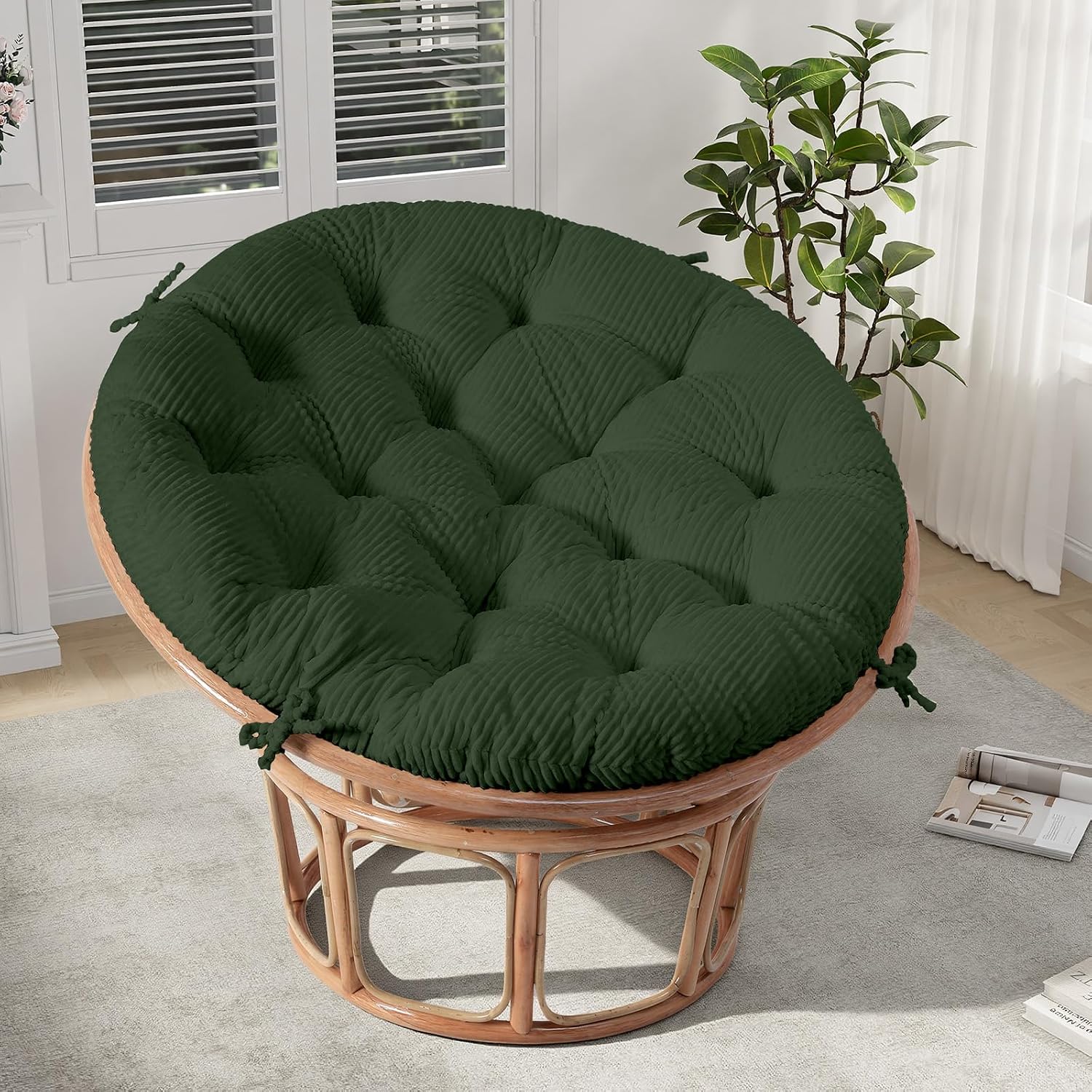 Detalle de PRIMEPATIO Papasan Chair Cushion 45 x 45 Inch