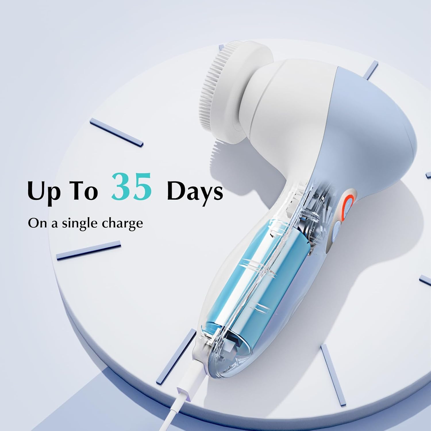 Detalle 2 de COSLUS Powered Facial Cleansing Brush 3-speed