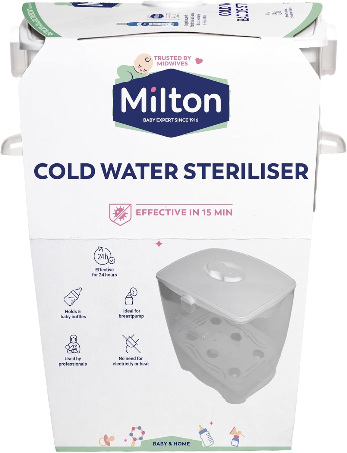 Detalle de Milton Sterylizator zimnej wody, 5 l, do 6 butelek i akcesoriów