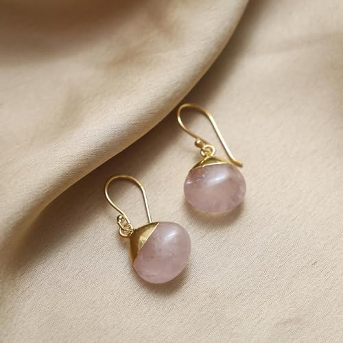 Thumbnail 3 de GEMPIRES NATURE’S TREASURE Rose Quartz Teardrop Earrings