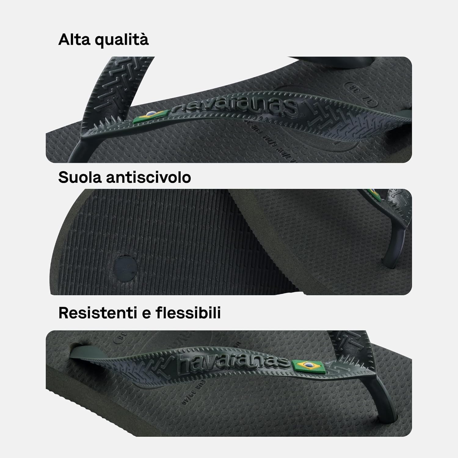 Detalle 2 de Havaianas Top Brasil Unisex Adulto Infradito: stile iconico e leggerezza per l’estate
