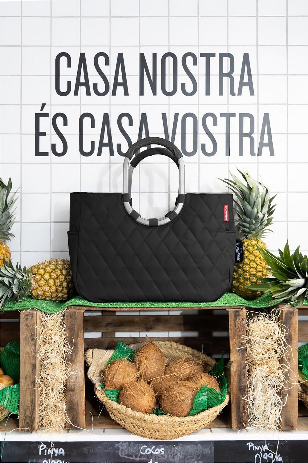Thumbnail 6 de reisenthel loopshopper L – stabile Tragetasche mit cleveren Fächern aus recycelten PET-Flaschen, rhombus black