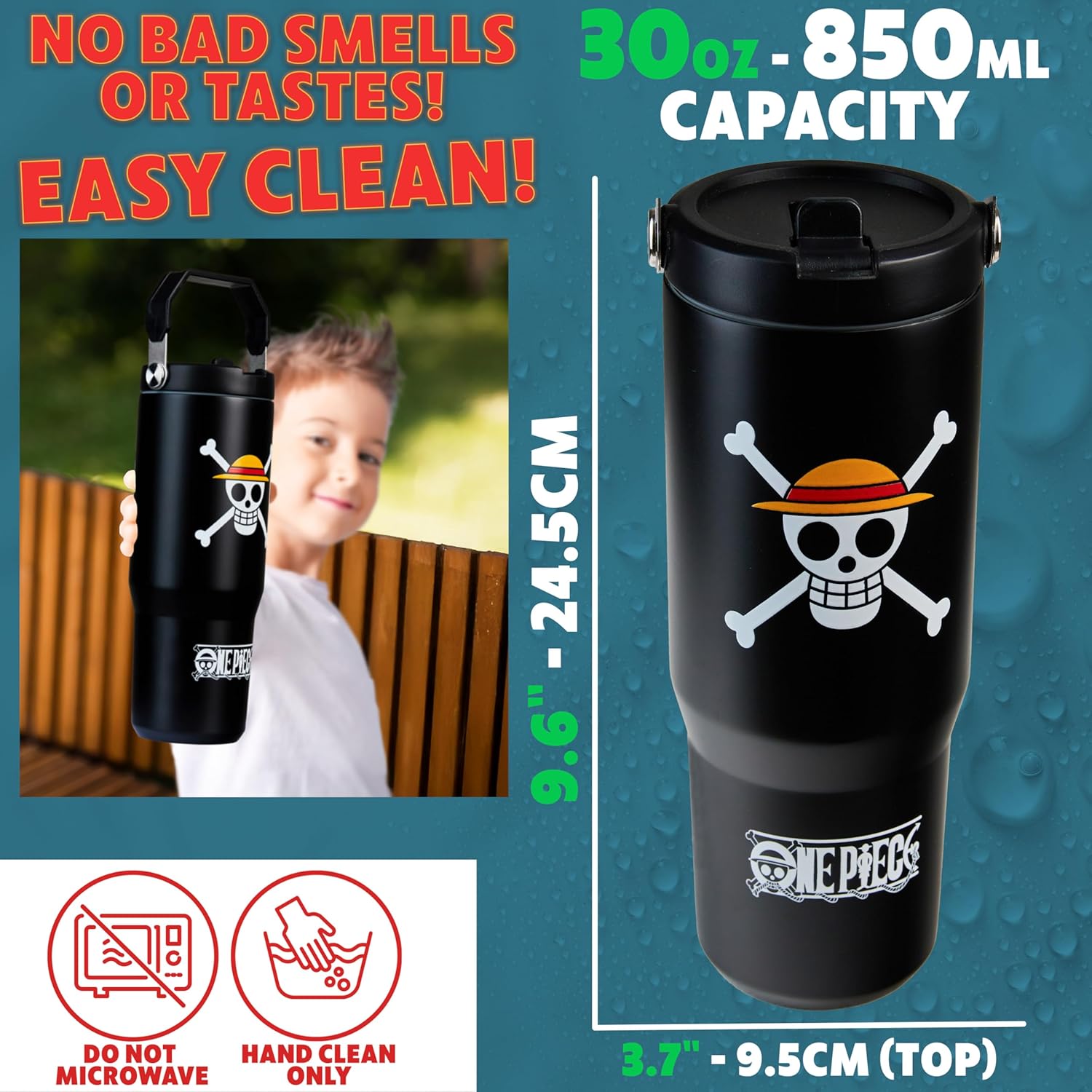 Thumbnail 5 de Get Trend One Piece 30oz Tumbler with Straw – Insulated Travel Cup for Kids and Teens