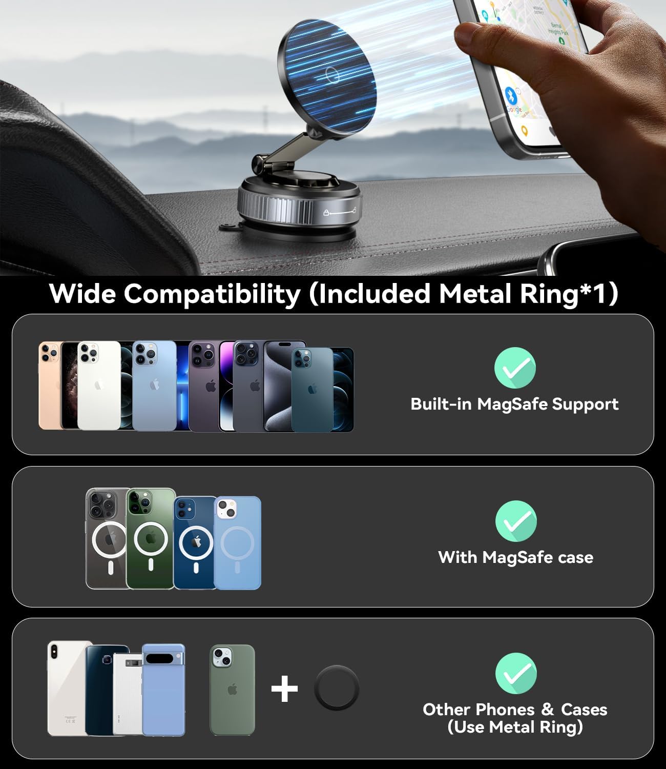 Thumbnail 5 de ALAFLY Vacuum Magnetic Phone Holder