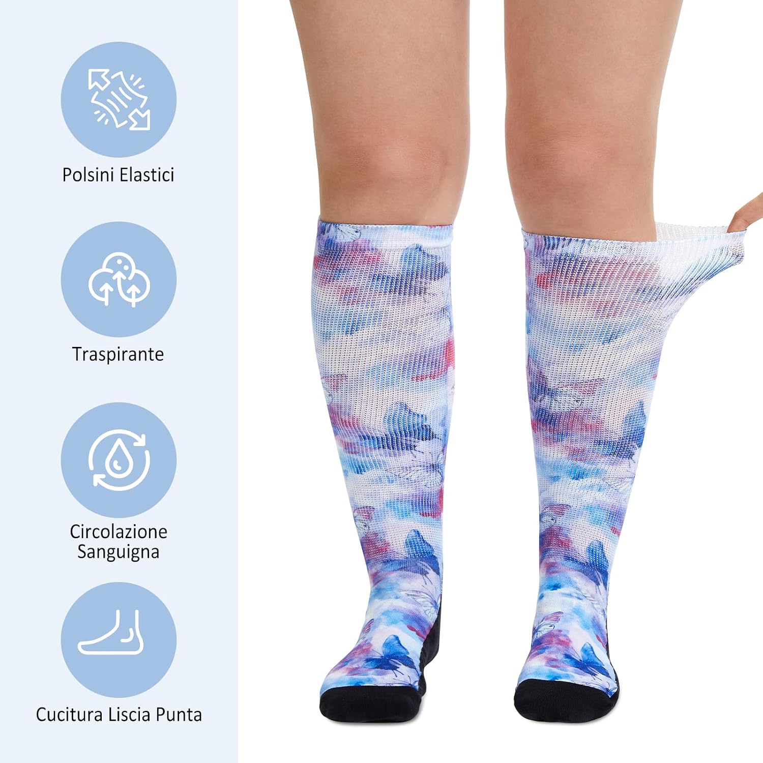 Detalle de LOFIR Calze Ginocchio Diabetici Donna 39-50