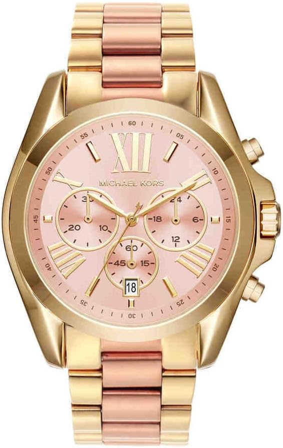 Thumbnail 6 de Michael Kors Orologio Bradshaw da donna, cronografo al quarzo, cassa 44 mm e cinturino in acciaio dorato