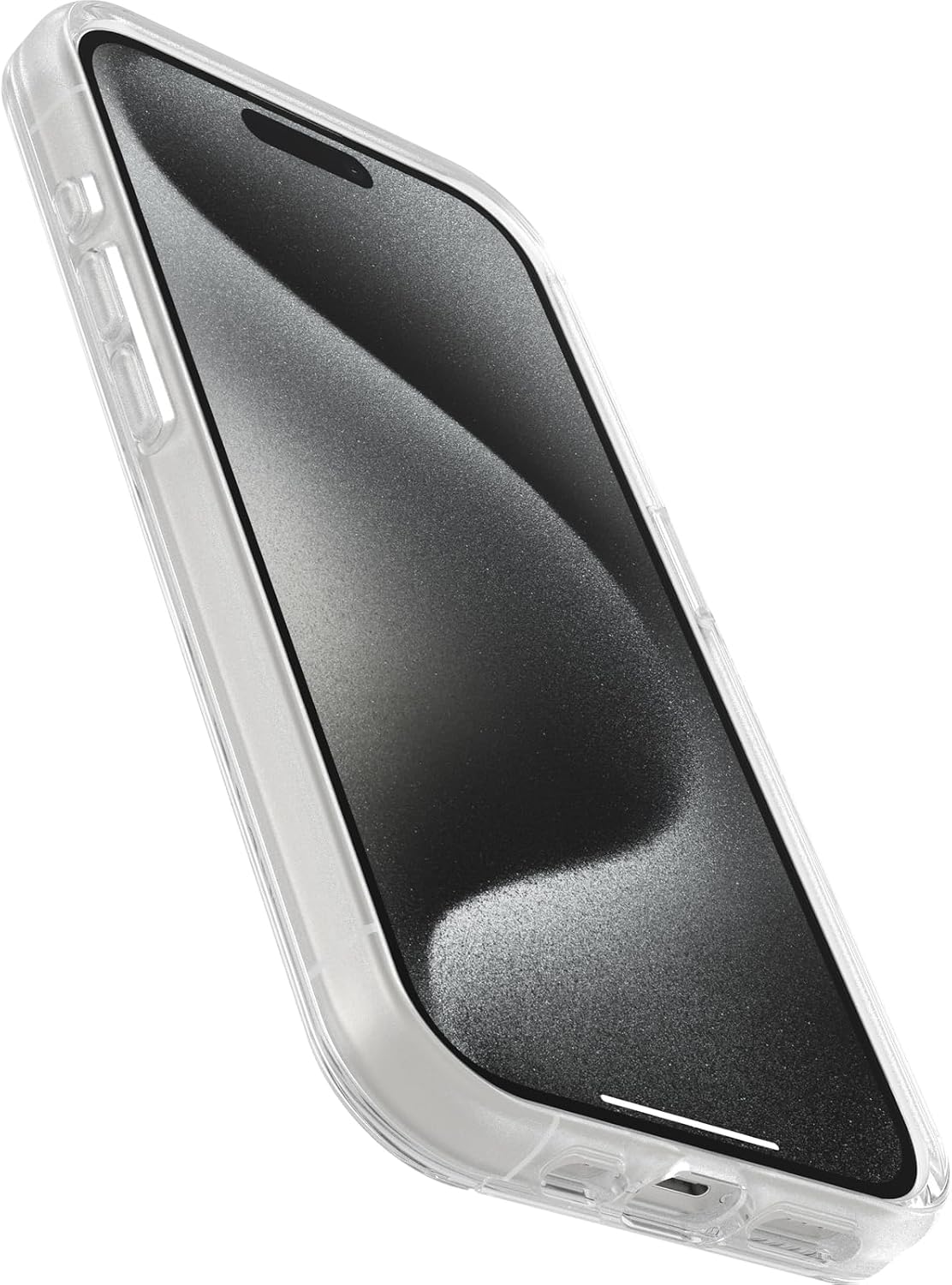 Detalle de OtterBox Symmetry Clear MagSafe pour iPhone 15 Pro — Transparent, ultra-fin et antichoc