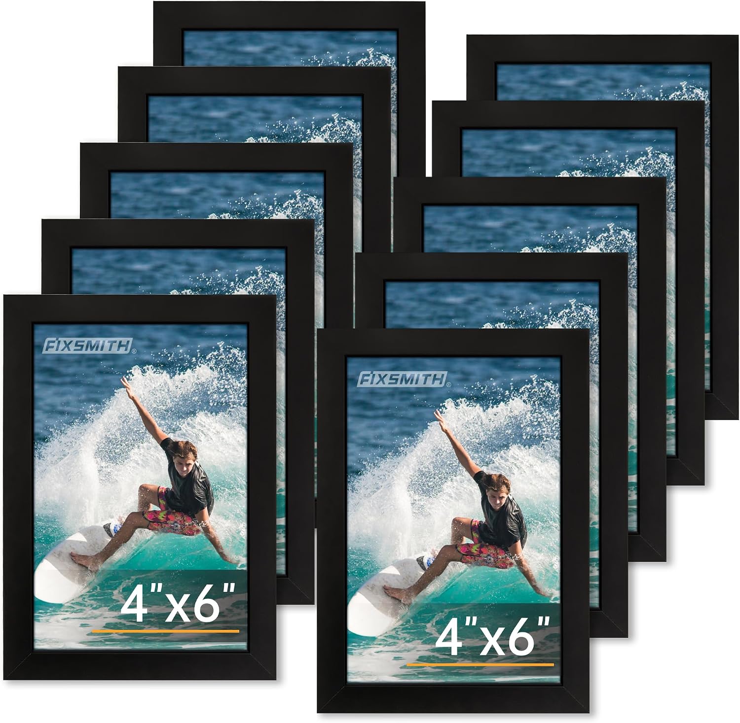 Detalle de FIXSMITH 4x6 Picture Frame Set of 10