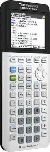 Thumbnail 4 de Texas Instruments TI-83 Premium CE Python calculadora gráfica 1 unidad