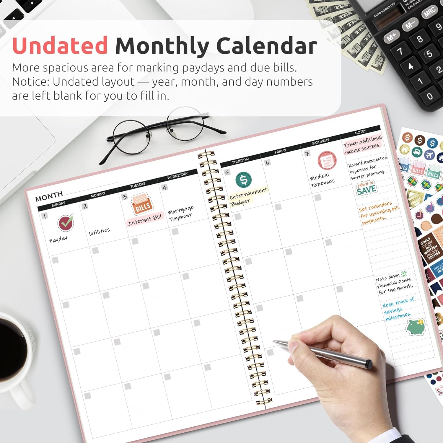 Detalle de Taja Budget Planner, 150 Pages