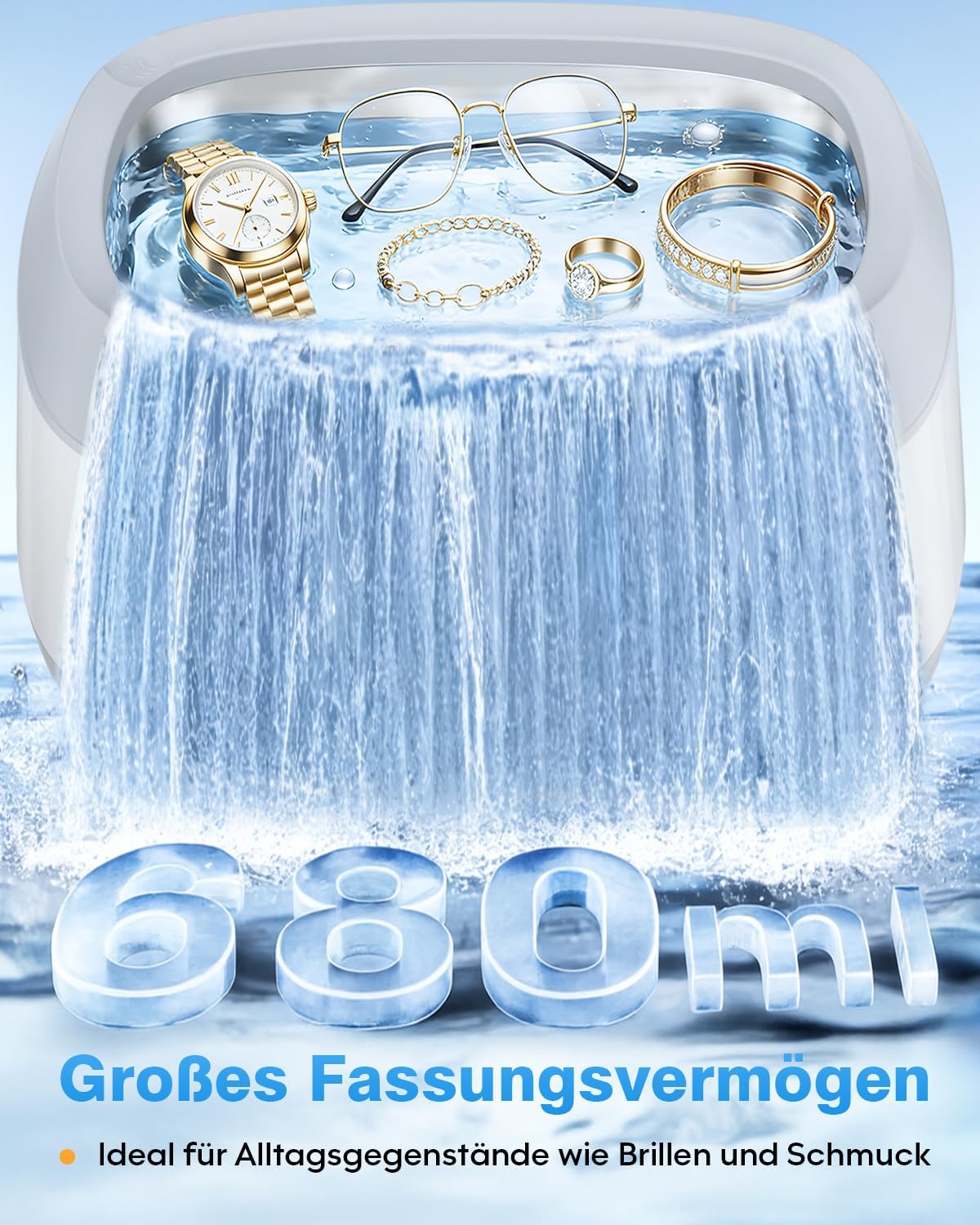 Detalle 2 de Gisaae 680 ml Ultraschallreiniger