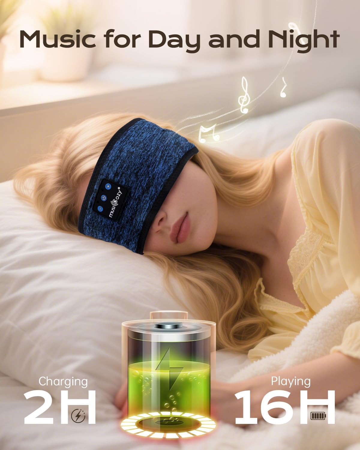 Thumbnail 2 de MUSICOZY Sleep Headphones with 5.4 Bluetooth