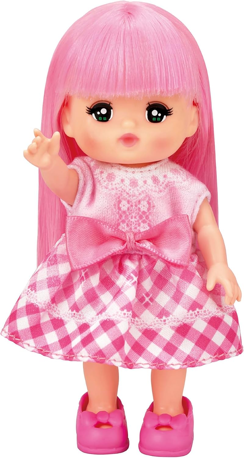 Detalle de パイロットインキ 1851687 ポケットメルちゃん メルちゃん人形 氷水で髪色チェンジ・ワンピース付き