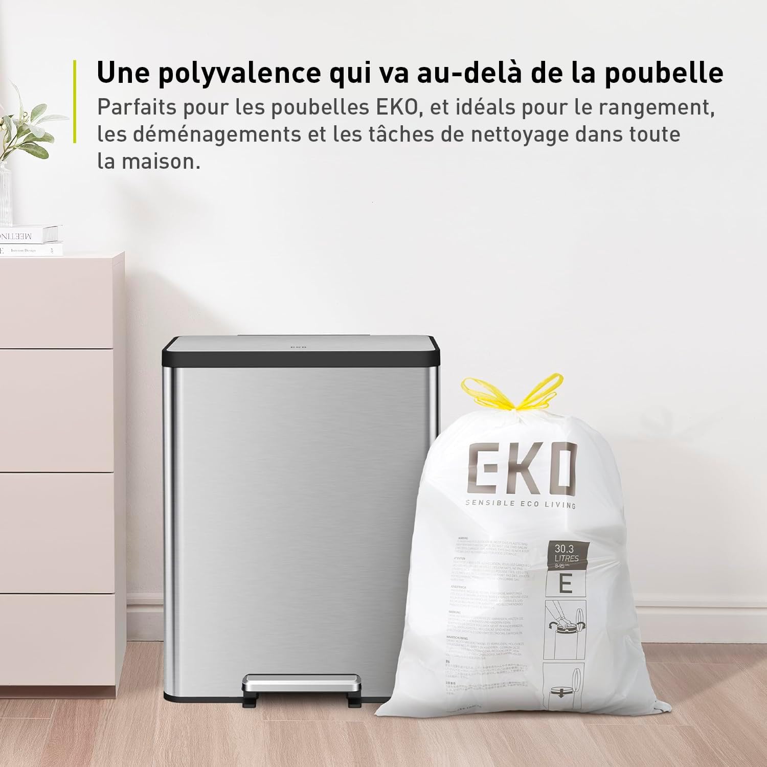 Detalle de EKO Easy-Dispense 80 sacs poubelle đź—‘