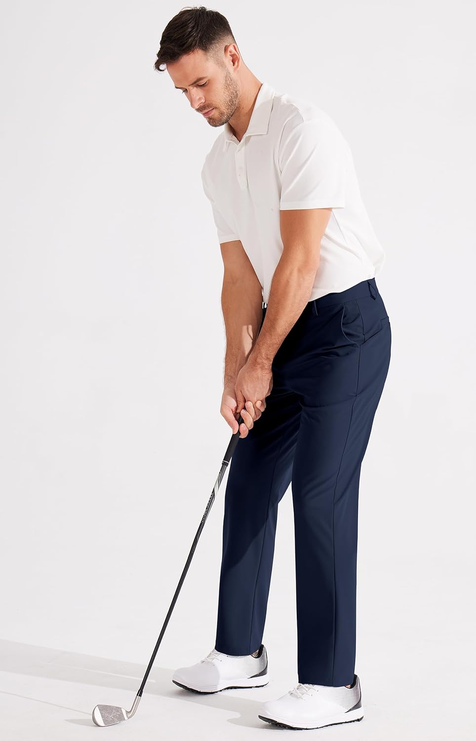 Thumbnail 4 de Libin Men's Golf Pants Classic Fit Flat Front Stretch Casual Dress Pants